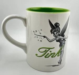 Taza de cerámica verde Tinker Bell de 16 oz de Disney Store “Tink” - Imagen 1 de 6