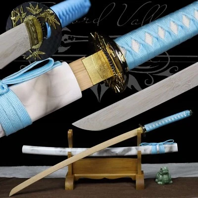 Katana/Bambú/Espada de Entrenamiento de Madera Hecha a Mano/Espiga Completa/Listo para Batalla/Coleccionable Foto 1 de 4