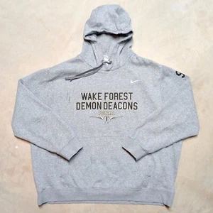 Felpa con cappuccio Nike Wake Forest Demon Deacons squadra di calcio emessa uomo XXL - Foto 1 di 10