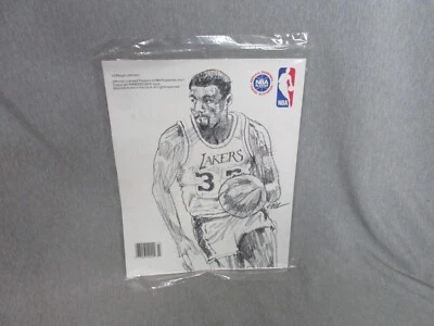 MAGIC JOHNSON LAKERS 2 SIDED POSTER PERSONALITYMAGAZINE POSTERS SEALED/NEW - Image 1 of 2