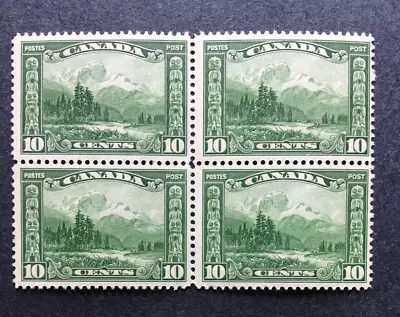 BroadviewStamps Canada #155 MNH F block.  Some tiny gum stuck down spots. CV$130 - Image 1 of 2