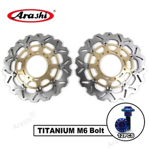 Rotor de disco de freno delantero y pernos de montaje tornillos para Suzuki GSXR750 2008-2018 - Imagen 1 de 12