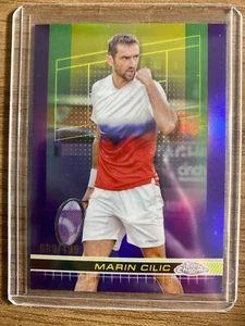 2024 Topps Chrome Marin Cilic Purple Refractor /499 US Open Champ - Picture 1 of 2