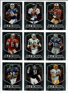 2020 Panini Mosaic Football OLD SCHOOL You Choose FAVRE EMMITT RICE ELWAY REED++ - Image 1 of 2