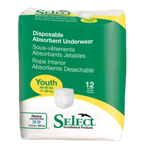 Disposable Heavy Protection Youth Underwear 38 - 65 lbs 96 Count #2602 - Picture 1 of 2