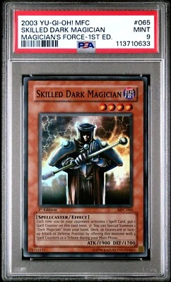 Skilled Dark Magician MFC 1st Ed PSA 9 Super Rare #065 Yugioh 2003 - Image 1 of 2