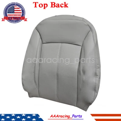 Driver Top Lean Back PERF Leather Gray Seat Cover For 2010-2013 Buick LaCrosse - Imagem 1 de 4