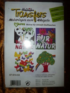 Vorlagebögen zur Stoffmalerei "Pur Natur", zum Aufbügeln,Bügeltransfer - Bild 1 von 2