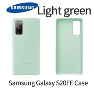 Oryginalny silikonowy pokrowiec Samsung Galaxy S20 FE etui ochronne jasnozielony DE - Zdjęcie 1 z 5