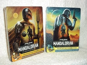 The Mandalorian Season 1 & 2 Set (4K/Blu-ray, 2023, STEELBOOKS) NEW Pedro Pascal - Picture 1 of 12