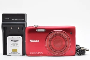 [Excelente+++++] Cámara digital Nikon COOLPIX S3500 ROJA 20,0 MP de Japón - Imagen 1 de 11