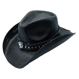 Corona Cowboyhut Stroh Kristall Nieten Drifter - Bild 1 von 1