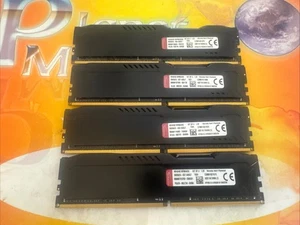 Kingston HyperX FURY Black 32GB Kit (4x8GB) 2400MHz DDR4 CL15 DIMM Desktop Ram - Picture 1 of 3