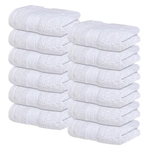 Paños de lujo para ducharse [13x13] - Paños 100 % algodón [Paquete de 12... - Imagen 1 de 7