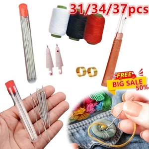 31/34/37X Sewing Tool Set,Needles Thread Hand Repair Tool,Portable Sewing Kit N - Picture 1 of 20