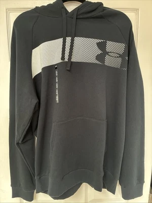 Under Armour Men's Black/White/Gray Graphic Hoodie Size XL - Image 1 of 3