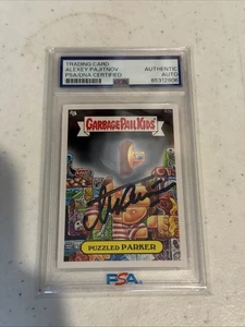 Tarjeta firmada Garbage Pail Kids Alexey Pajitnov Tad Tris PSA ADN - Imagen 1 de 1