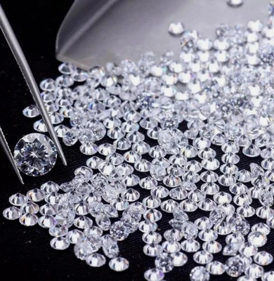 Round Loose CVD Diamond 20 Pcs Lot Lab Grown 0.080 Ct IF Clarity 1 mm Certified - Image 1 of 4