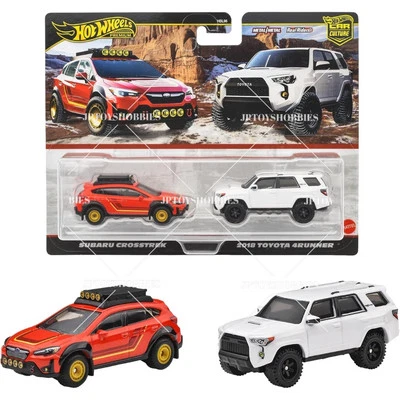 PSL 2025 Hot Wheels Twin 2 Pack Subaru Crosstrek 2018 Toyota 4 Runner set 1 8 16 - Image 1 of 4