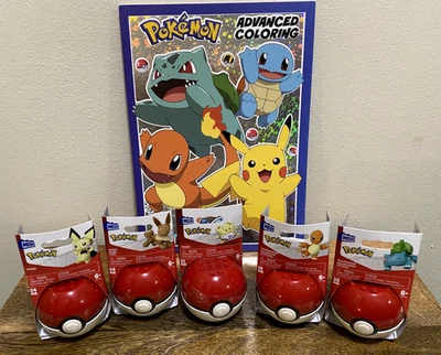 NUEVO• Lote de 5 Pokébolas Pokémon MEGA Construx y elige tu libro de actividades de bonificación Foto 1 de 4