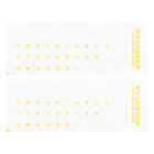 Chinese PC Keyboard Stickers Clear Background With Yellow Letter 2Pcs
