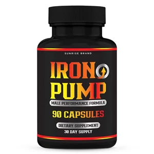 Iron Pump Male Capsules - Promote Blood Flow Muscle Function (60 Capsules) - Picture 1 of 3