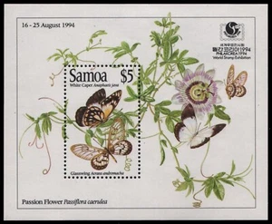 Samoa 1994 - Mi-N.o Bloque 52 ** - Estampillada sin montar o nunca montada - Mariposas / Mariposas - Imagen 1 de 1