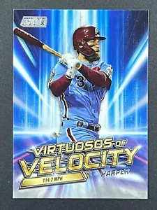 BRYCE HARPER 2023 Topps Stadium Club #VV-3 Virtuosos of Velocity Phillies - Picture 1 of 2