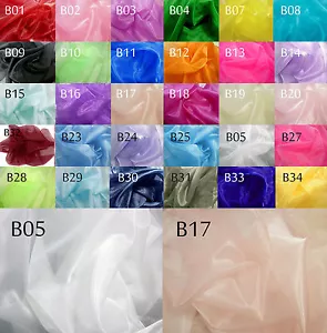 Bxx Thick Sparkle Crystal Organza Sheer Fabric Bridal dress Decorative Material - Picture 1 of 124
