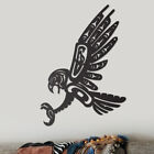 Plemienne zwierzę jastrzęb rdzenny amerykański sztuka ścienna słup totemowy haida design ptak drapieżny