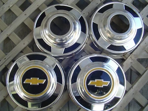 GMC CHEVY PICKUP TRUCK BLAZER VAN DOG DISH HUBCAPS WHEEL COVERS CENTER CAPS 1/2 - Picture 1 of 12