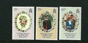 NORFOLK ISLAND 1981 - ROYAL WEDDING (Prince Charles & Diana) SG262/4 - MNH - Picture 1 of 1