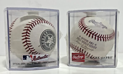 HOUSTON ASTROS 2017 Postseason + World Series Official Rawlings Baseball {2} NEW - Image 1 of 4