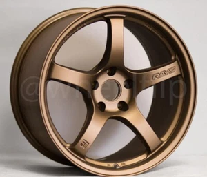 (set of 4) Gram Lights 57CR 18x9.5 +12 5x114.3 Bronze 2 - Picture 1 of 1
