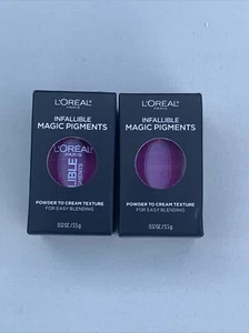 2X - L’Oreal Infallible Magic Pigments “ 450 WINK PINK " Powder to Cream Texture - Picture 1 of 5