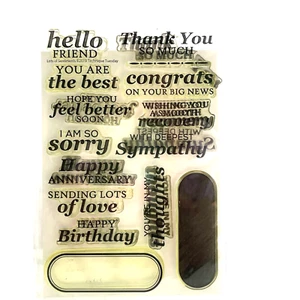 Technique Tuesday Lotes of Sentiments 2019 Hola feliz cumpleaños aniversario - Imagen 1 de 5