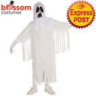 CK2233 Child White Ghost Robe Head Halloween Dress Up Party Costume Outfit