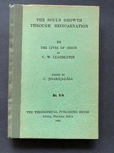 The Lives Of Orion, by C. W. Leadbeater - 1946 - Vintage Hardcover Book - Picture 1 of 12