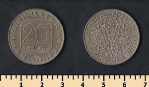 Austria 20 schilling 1985 - Picture 1 of 1