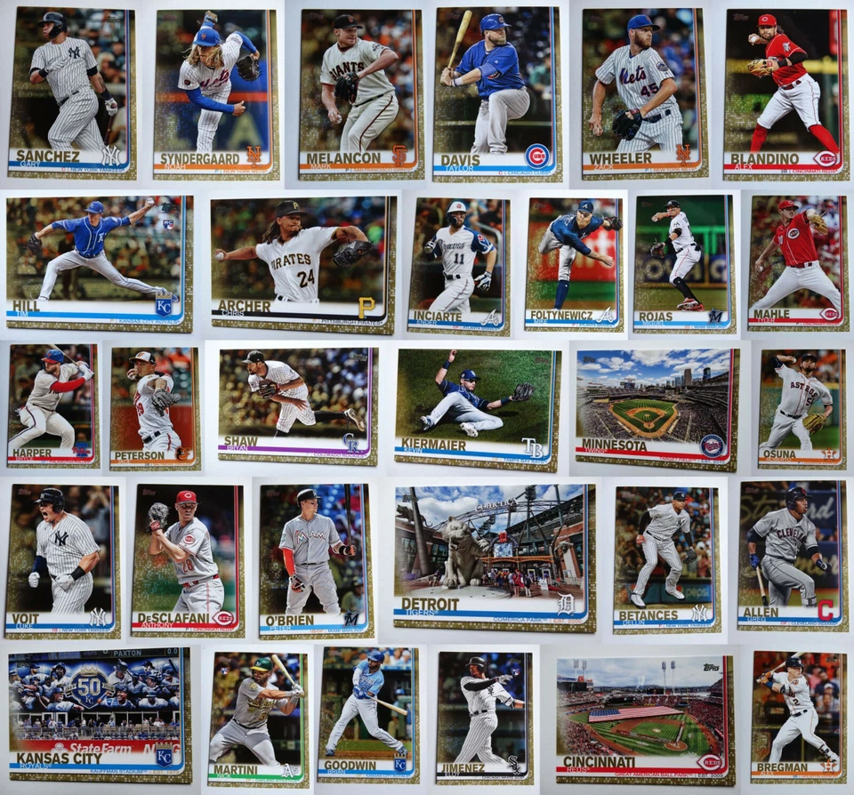 2019 Topps Series 2 Gold Insert Parallel Baseball Cards Pick From List 351-700 - Image 1 of 1
