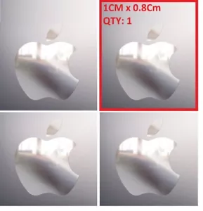 Adesivi logo Apple adesivi vinile argento cromato Mac IO iPad iPhone MacBook Pro - Foto 1 di 6