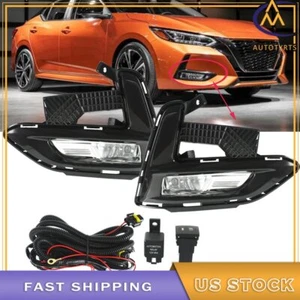 Faros antiniebla con kits de interruptor de cubierta para Nissan Sentra 2020 2021 lado derecho e izquierdo - Imagen 1 de 9