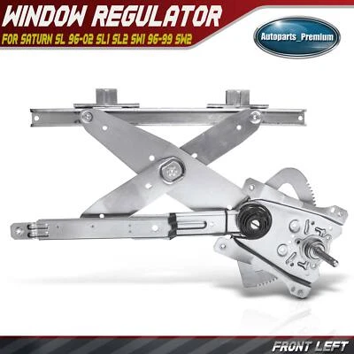 New Manual Window Regulator for Saturn SL 96-02 SL1 SL2 SW1 96-99 SW2 Front Left - Image 1 of 4