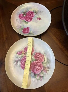 vintage pasty fisher flower plate, Hand Painted By Vera Terquson Fisher 1971 - Picture 1 of 5