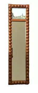 Rectangular 26 3/4" x 7" White Pine Framed Trumeau Wall Mirror Isaak Ouwater Art - Picture 1 of 12