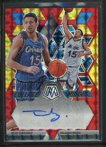 2022-23 HEDO TURKOGLU AUTO PANINI MOSAIC COLLAGE MOSAIC GOLD RED AUTOGRAPHS