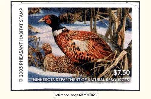 D2K Minnesota Pheasant Stamp 2005 $7.50 - Image 1 of 1