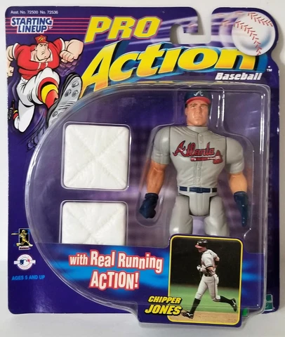 1998 Starting Lineup Pro Action Chipper Jones Atlanta Braves SLU Hasbro Figure 1 Cover