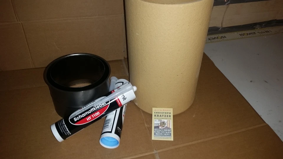 Wandfutter Schornsteinanschluss Kaminanschluss Schamotterohr Doppelwandfutter - Bild 1 von 1