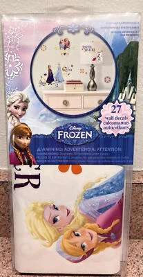 Calcomanías de pared Disney Frozen pelar y pegar paquete de 27 NUEVAS Foto 1 de 3